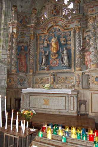 La bannière: Paroisse de Locronan<br />Saint Ronan, priez pour nous 