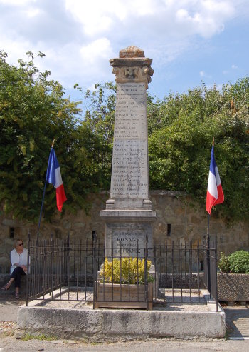 Le monument aux morts de Rosans