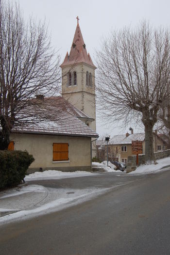 L'église et la neige...