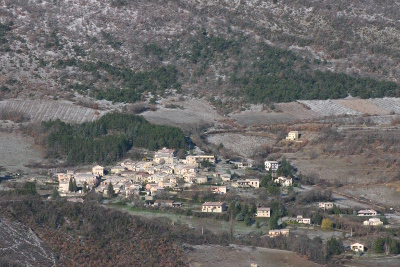 Le village depuis les hauteurs