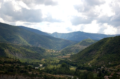 La vallée de la Méouge à <strong>Barret</strong>.