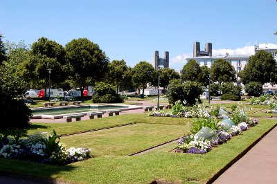 Les jardins du château.