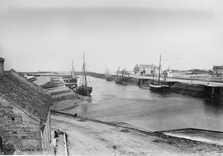 Le port de Courseulles en 1873