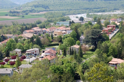 Le village vu depuis le vieux village...