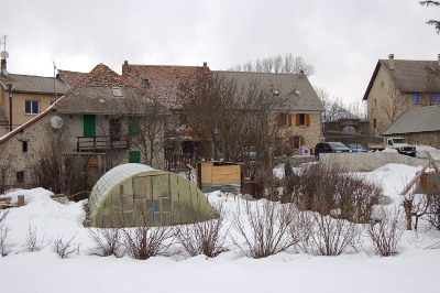 Le village était sous la neige...