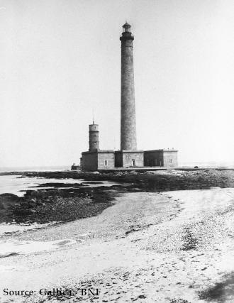 Le phare de Gatteville en 1873