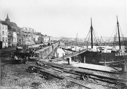 Le port de Granville en 1873