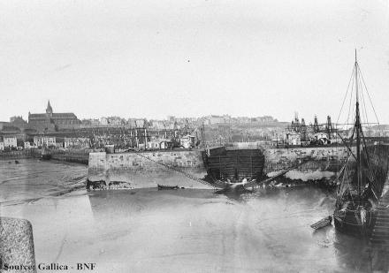 Le port de Granville en 1873