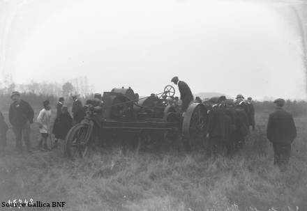 1915: Essai de tracteurs agricoles