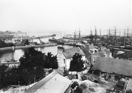 Le port de Honfleur en 1873