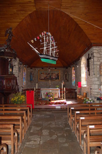 Dans l'église de <strong>Saint Gildas</strong>