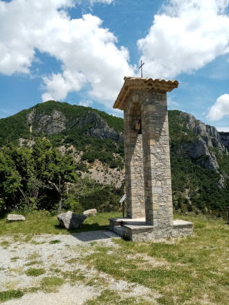 Le clocher de l'église qui n'existe plus