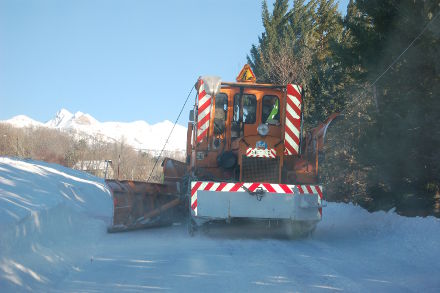 Il neigeait fort sur La Rochette...