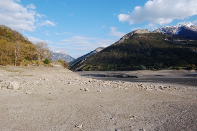 Le lac est au plus bas...