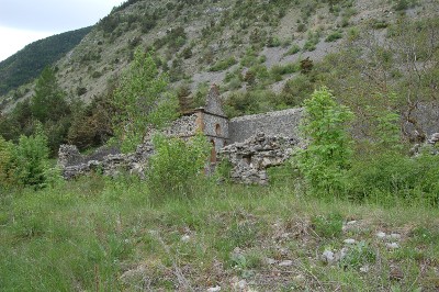 Les ruines du château de Lesdiguières