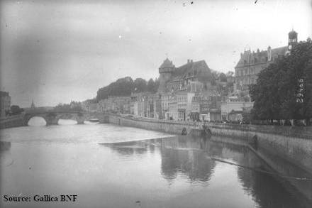 Pont Notre-Dame à Mayenne, en 1873