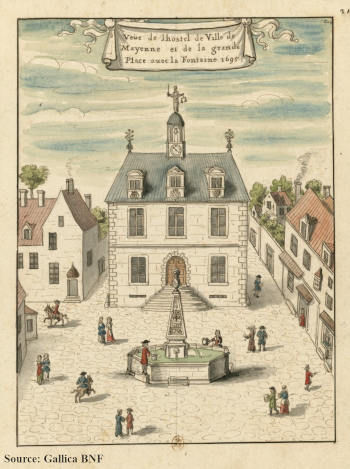 L'Hôtel-de-Ville en 1695
