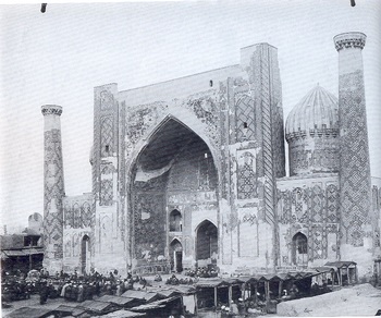 Au Bazar, Asie Centrale - 1894 -<br />Photo Louis Gay - Tous droits réservés.