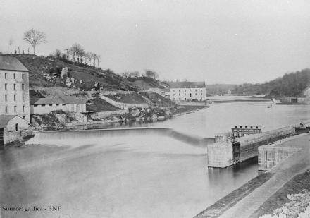 Barrages éclusés des Fourmondières en 1873