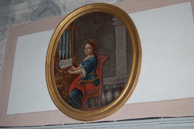 Peinture dans l'église des Cantons.