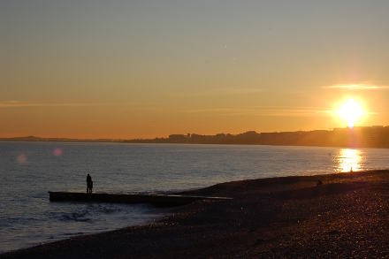 Crépuscule sur la Baie des Anges...