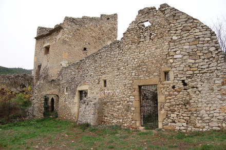 Dans les ruines du château