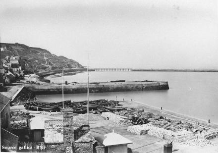 Le port de Port-en-Bessin en 1873