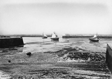 Le port de Port-en-Bessin en 1873