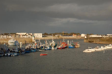 Port et ciel d'hiver