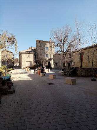 La place du village de St-Auban