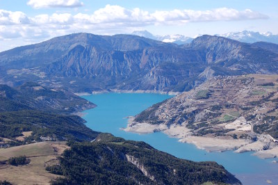 Le Lac de Serre-Ponçon était bien bas...