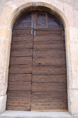 La porte de l'église Saint-Nicolas