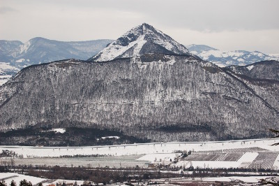 La vallée de la Durance dans son manteau hivernal