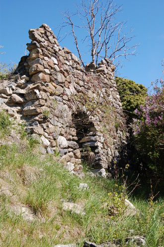 Les ruines du château...